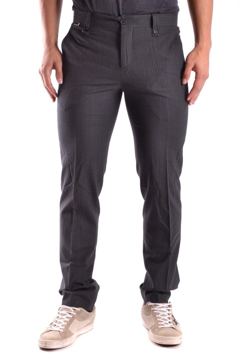 Pantaloni barbati Bikkembergs NN091, Bumbac, Negru, 48 EU