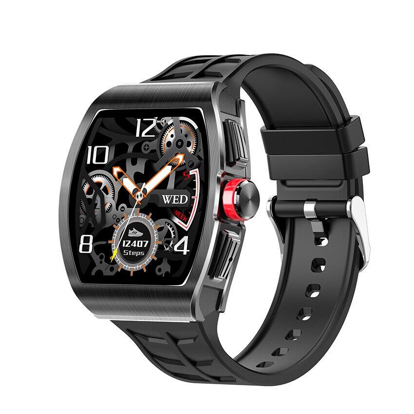 Ceas inteligent, SmartWatch cu microfon si difuzor, BPM, MMHG, SPO2, Notificari, Moduri Sport, Calorii arse S316, Negru