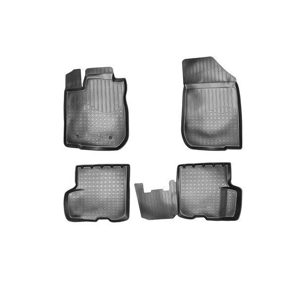 Set covorase auto cauciuc fit DACIA LOGAN II (L52) (2012-), 5 bucati