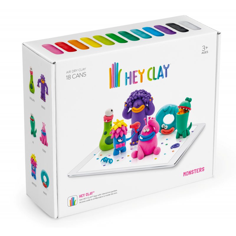 Set creatie Hey Clay Monstrii, multicolor