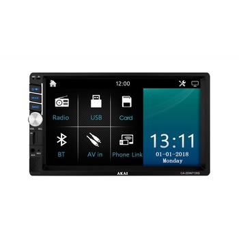 Player Auto Multimedia 2DIN, Display 7inch, Touchscreen, Fara DVD, Suporta 1080p, Radio AM/FM, Suporta Subwoofer, Bluetooth, Telecomanda, USB, SD Card, 4 x 25W, Functie de incarcare, Negru Player Auto Multimedia 2DIN, Display 7inch, Touchscreen, Fara DVD, Suporta 1080p, Radio AM/FM, Suporta Subwoofer, Bluetooth, Telecomanda, USB, SD Card, 4 x 25W, Functie de incarcare, Negru