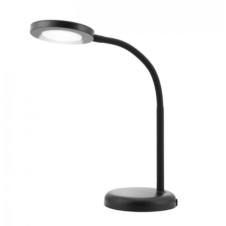 Lampa de masa LED, Asalite Negru 6W 500 Lumen