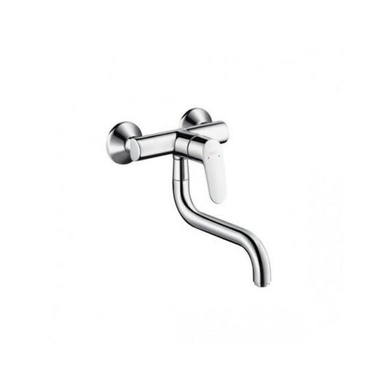 Baterie bucatarie cu montare pe perete, Hansgrohe HG Focus, crom
