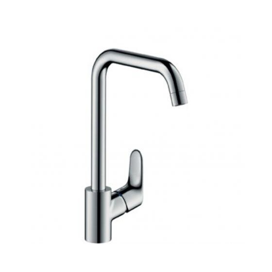 Baterie bucatarie cu pipa rotativa, Hansgrohe HG Focus, cromat