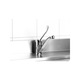 Baterie pentru chiuveta bucatarie cu tija, Inaltime 215 mm, Hendi, Inox