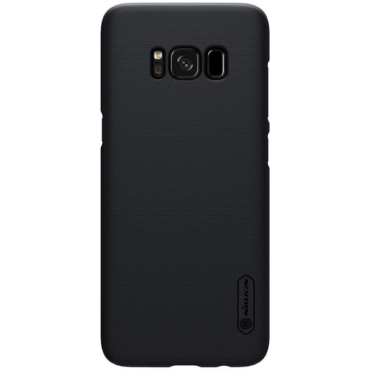 AZIAO polikarbonát AntiGrip texturált tok Samsung Galaxy S8 Plus készülékhez, tökéletes illeszkedés, vékony szerkezet, ütésálló sarkok, lökhárító elnyelés, texturált fekete