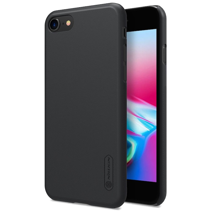 AZIAO polikarbonát AntiGrip texturált tok Apple iPhone Apple 7 / 8 / SE 2, SE 2020 / SE 3, SE 2022 készülékekhez, tökéletes illeszkedés, vékony szerkezet, ütésálló sarkok, lökhárító elnyelés, texturált fekete