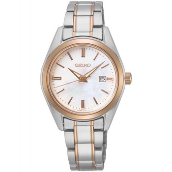 Ceas dama Seiko SUR634P1 Quartz Argintiu, Rose gold Ceas dama Seiko SUR634P1 Quartz Argintiu, Rose gold