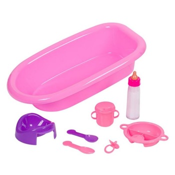 Set baie pentru papusi 8 piese, SG, 3 ani + Set baie pentru papusi 8 piese, SG, 3 ani +