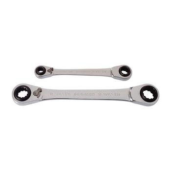 Set de chei inelare duble 63-in-2 PROJAHN GearTech inversabile cu clichet 8-19 mm 2 buc/set Set de chei inelare duble 63-in-2 PROJAHN GearTech inversabile cu clichet 8-19 mm 2 buc/set
