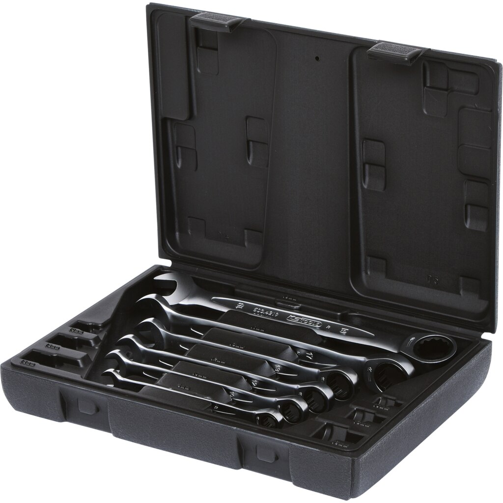 Set chei inelare cu clichet, KS TOOLS GEARplus, 6 piese