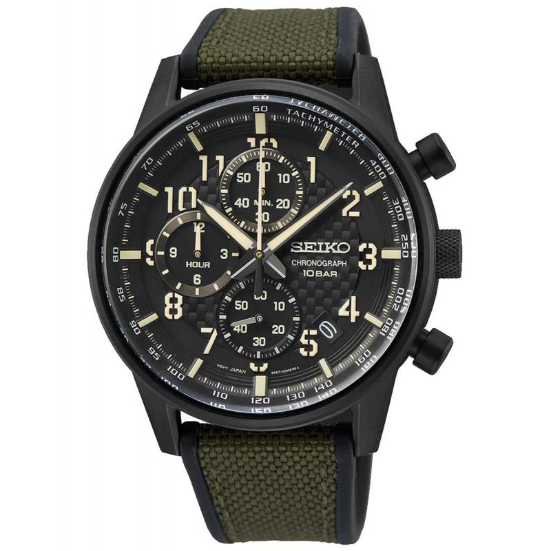 Ceas barbatesc Seiko SSB373P1 Quartz Negru