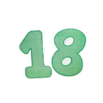 Decoratiune de agatat hartie 18 ani sclipici, Radar 50106 Decoratiune de agatat hartie 18 ani sclipici, Radar 50106