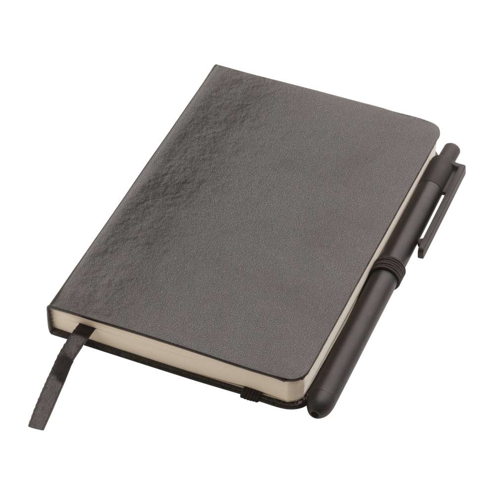 Set agenda cu pix metalic Negru 15,5x18,5x2 cm