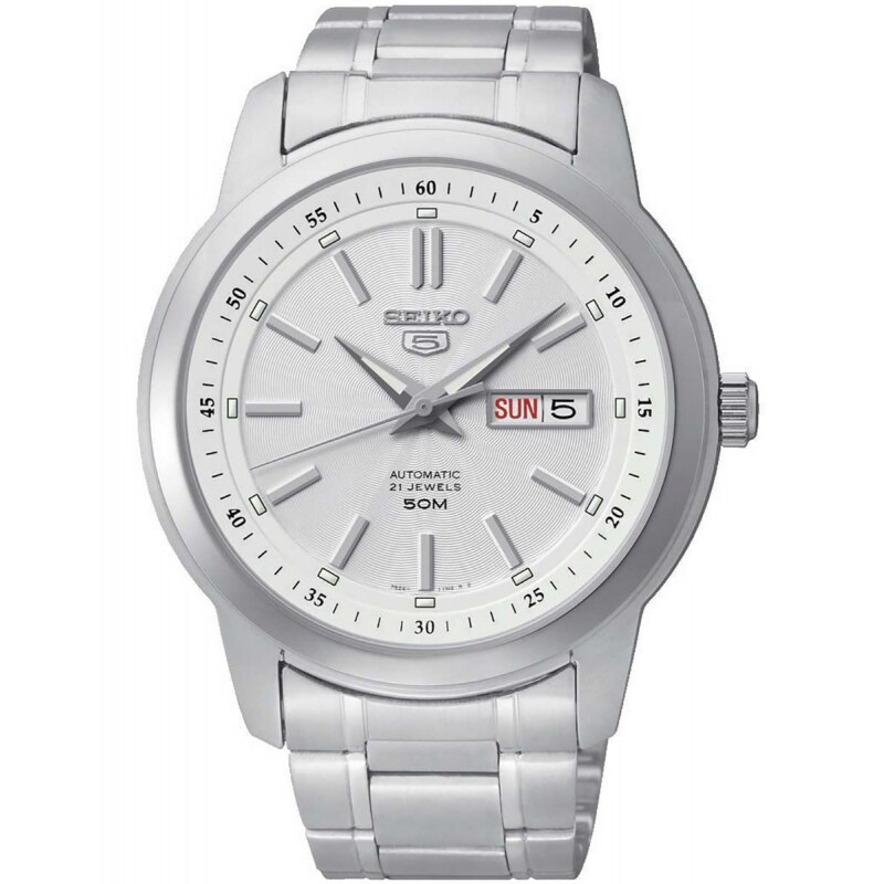 Ceas barbatesc Seiko 5 SNKM83K1 Automatic Argintiu
