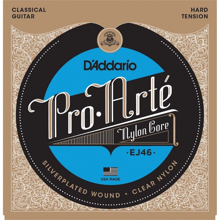 Set Corzi Chitara Clasica, D'Addario EJ46 Pro-Arte, Hard Tension