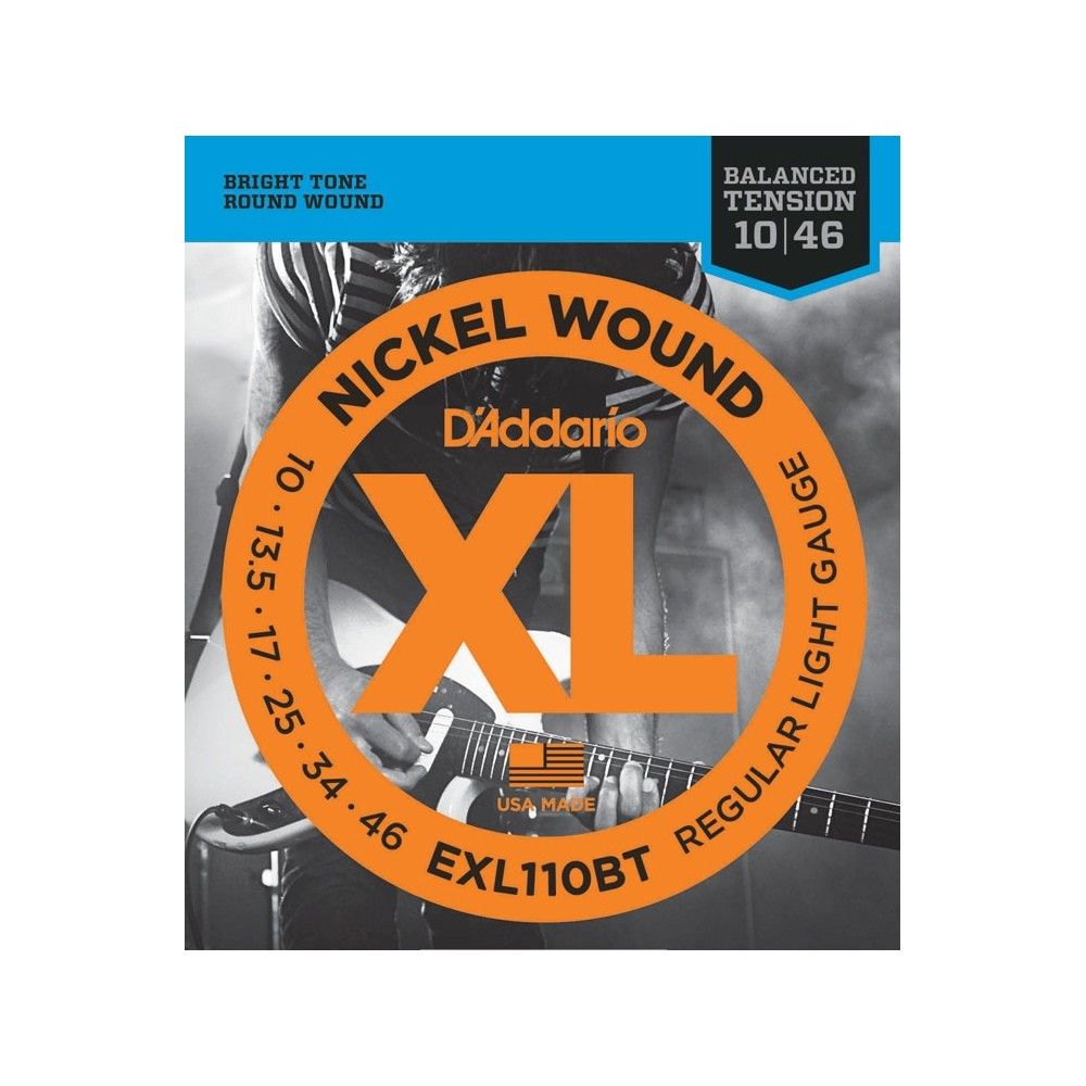 Set Corzi chitara acustica, D'Addario, EXL110BT, Balanced Tension, 10-46