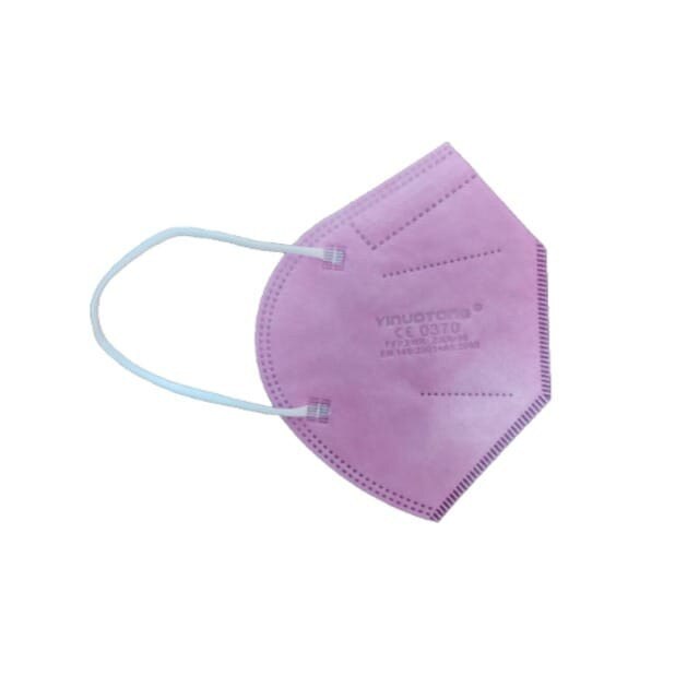 Masca FFP2 model KN95, 5 straturi, BFE> 95%,ambalare individuala, certificare CE 0370 ROZ