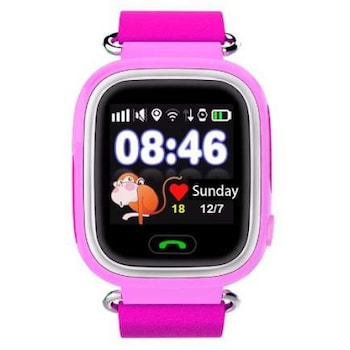 Ceas Smartwatch Copii Techstar® Q90, 1.22 inch IPS, Slot Cartela SIM, Bluetooth 4.0, Tracker GPS, AGPS, LBS, WIFI, Buton SOS, Apelare, Roz Ceas Smartwatch Copii Techstar® Q90, 1.22 inch IPS, Slot Cartela SIM, Bluetooth 4.0, Tracker GPS, AGPS, LBS, WIFI, Buton SOS, Apelare, Roz