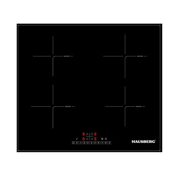 Plita incorporabila Hausberg HB1535, Electrica, Inductie, 4 zone de gatit, PowerBoost, 60 cm, Negru Plita incorporabila Hausberg HB1535, Electrica, Inductie, 4 zone de gatit, PowerBoost, 60 cm, Negru
