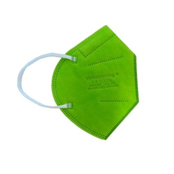 Set 10 masti FFP2 model KN95, 5 straturi, BFE> 95%, ambalare individuala, certificare CE 0370 VERDE Set 10 masti FFP2 model KN95, 5 straturi, BFE> 95%, ambalare individuala, certificare CE 0370 VERDE