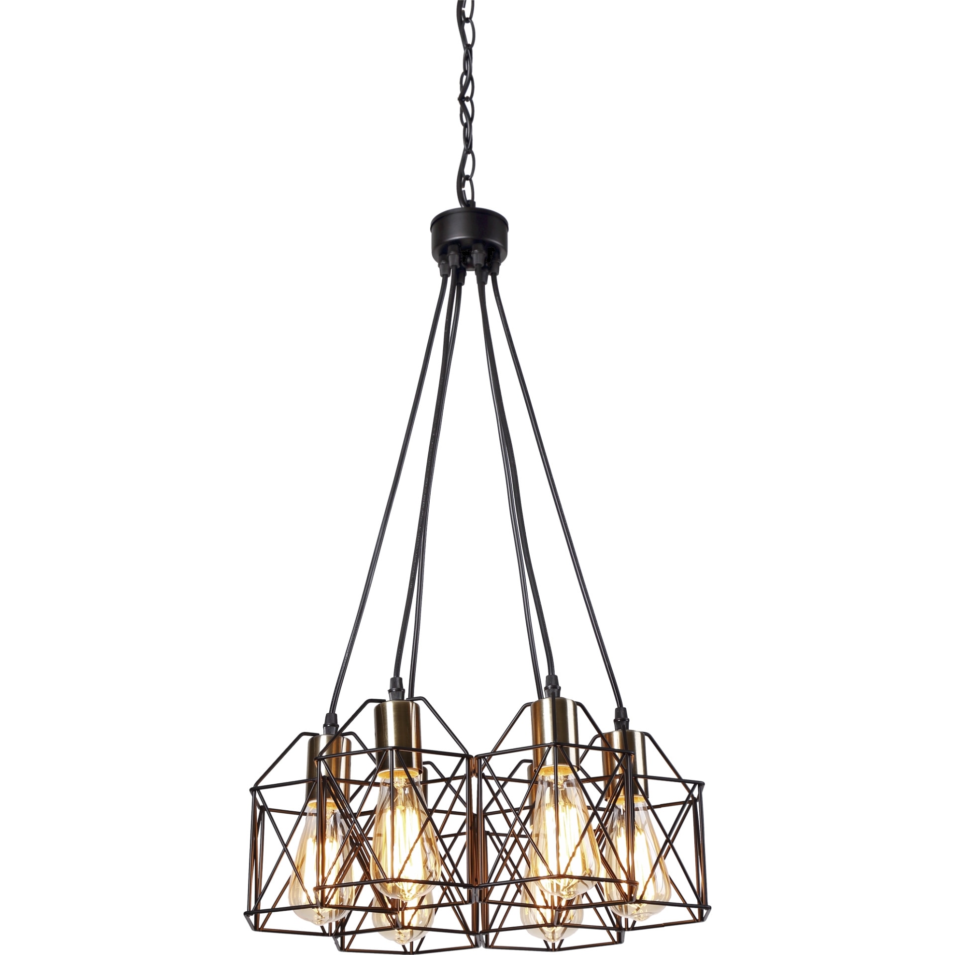 Pendul Klausen, Chantal Sp6, Negru/Auriu, KL 6353, E27, 6 x 11 W