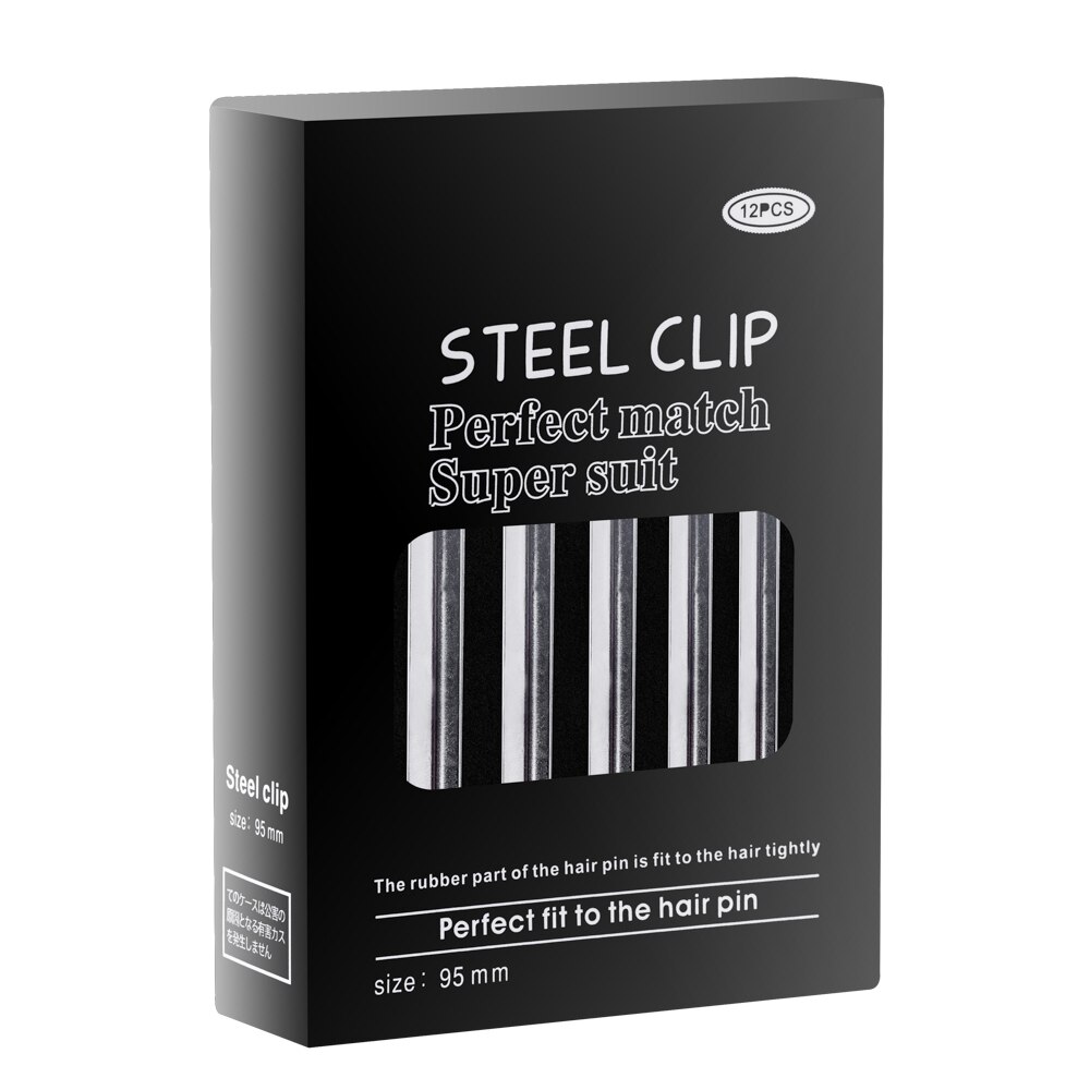 Set clipsuri metalice, 12 buc, 6310, 7 cm, Argintiu