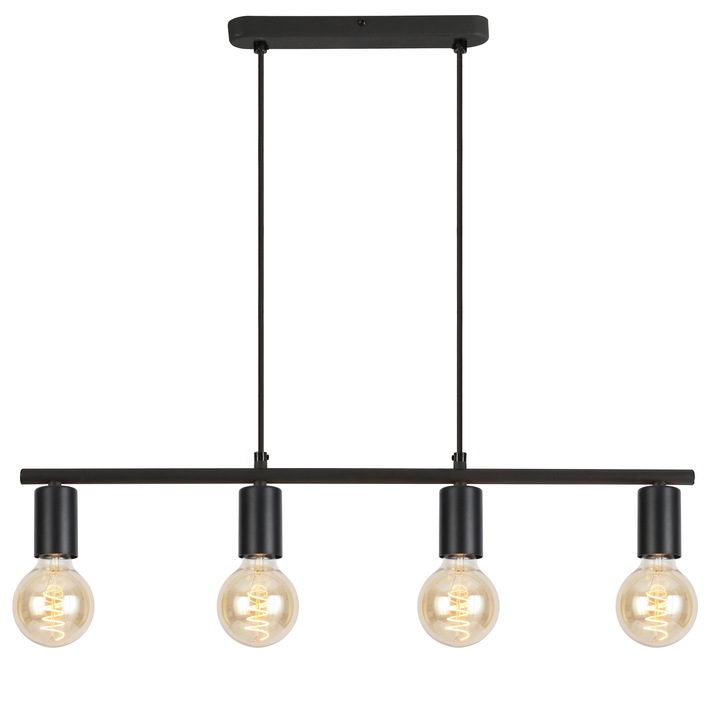 Пендел Klausen, Strict Sp4, Черен, KL 114003, E27, 4 x 11 W