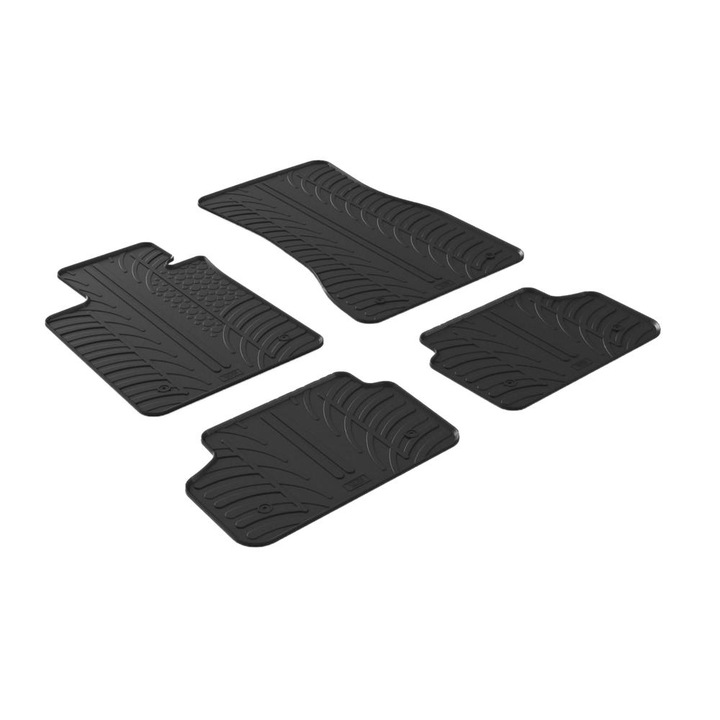Set covorase auto din cauciuc BMW Seria 5 G30/G31 03.2017-, Negru, Gledring, 4 buc