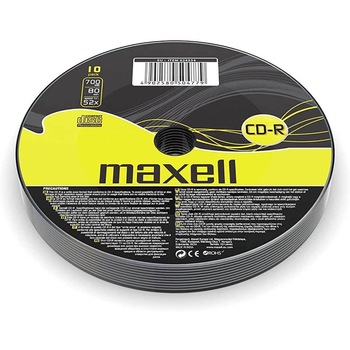 Set 10 CD-R Inscriptibil Maxell, Capacitate 700 Mb, Viteza 52x Set 10 CD-R Inscriptibil Maxell, Capacitate 700 Mb, Viteza 52x