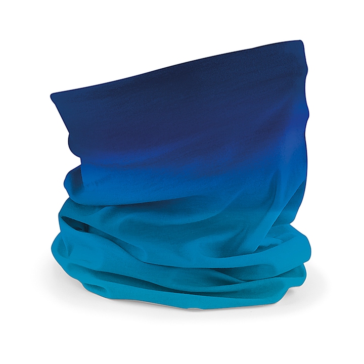 Masca / Bandana multifunctionala, Ombre, unisex, albastru, 53/62 cm