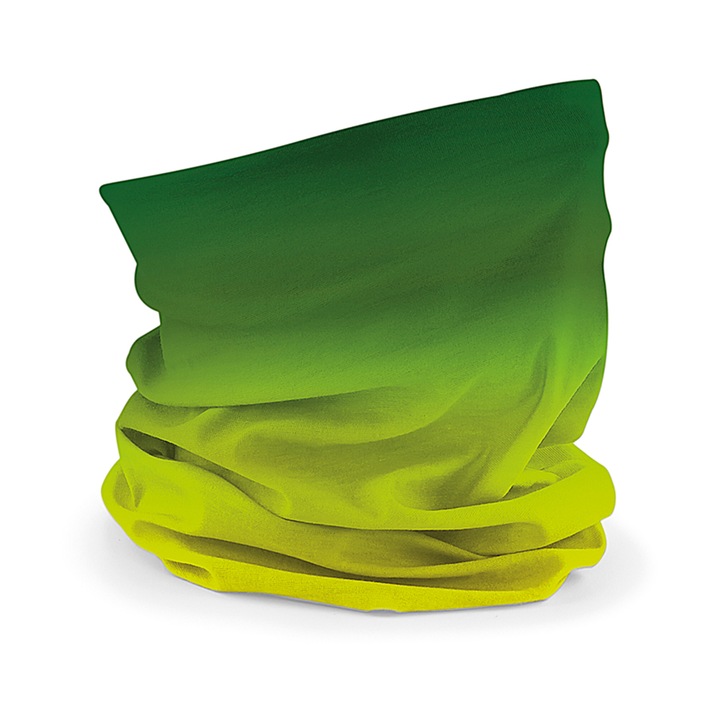 Masca / Bandana multifunctionala, Ombre, unisex, verde, 53/62 cm