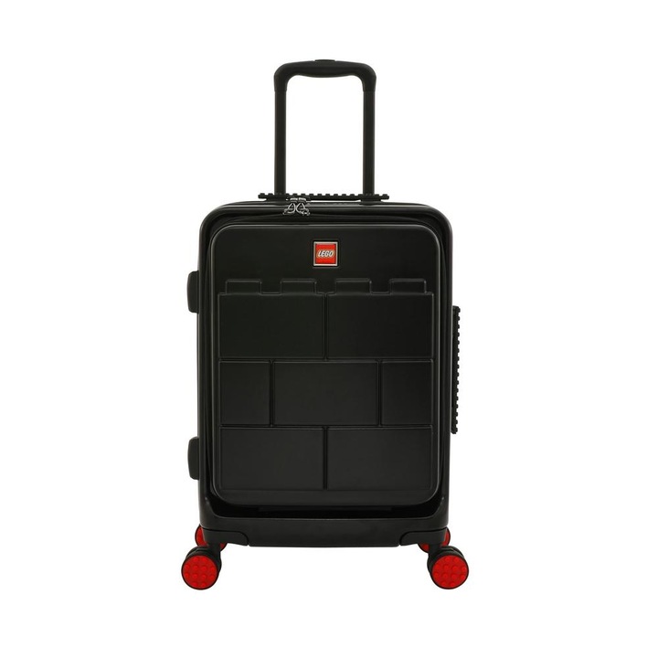 Troler LEGO FastTrack, negru, material 70%PC/30%ABS, 55.5 x 39 x 23.2 cm, doua tipuri de incuietori