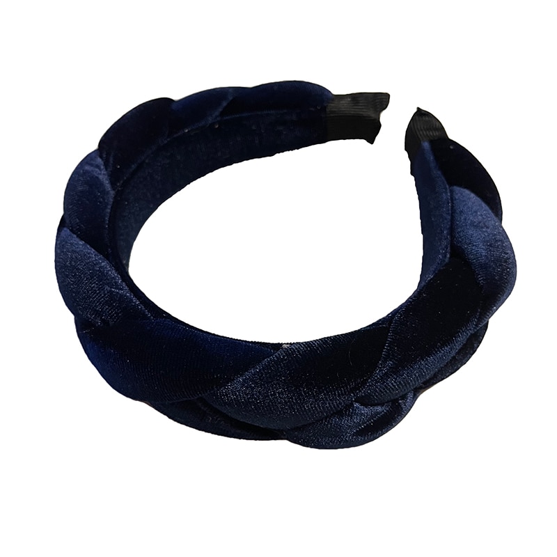 Bentita Albastru inchis din Catifea impretite WAPB024