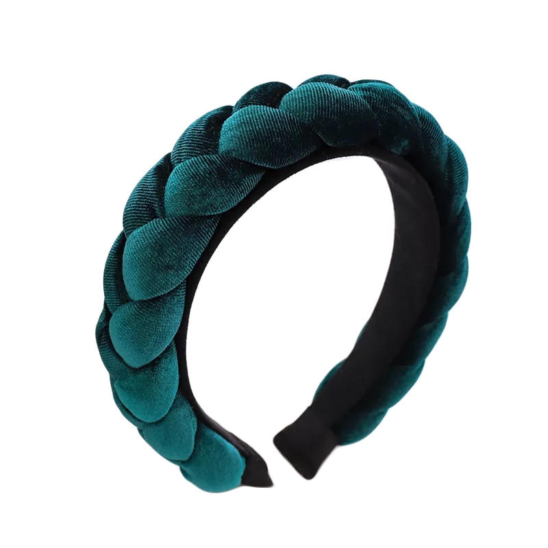 Bentita Verde inchis din Catifea impretite WAPB024