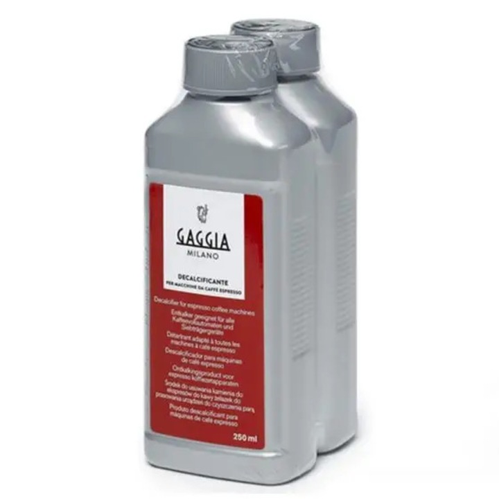 Agent de detartrare GAGGIA RI9706/00, Pentru aparat de cafea espresso Philips, Saeco, GAGGIA, 2x250 ml