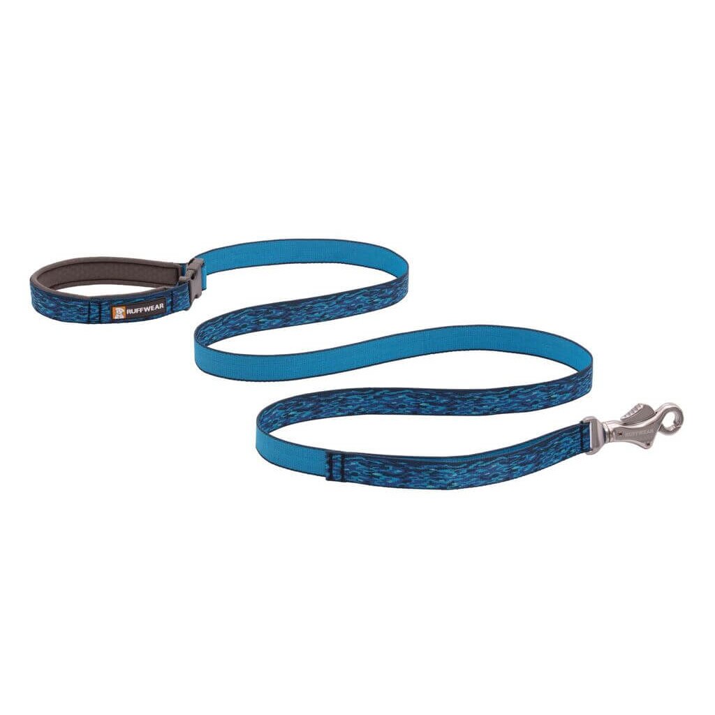 Lesa Ruffwear Flat Out, Albastru, Oceanic Distorsion