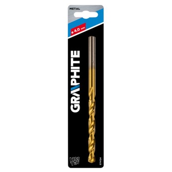 Burghiu HSS TiN pentru Metal Graphite, 4 mm Burghiu HSS TiN pentru Metal Graphite, 4 mm