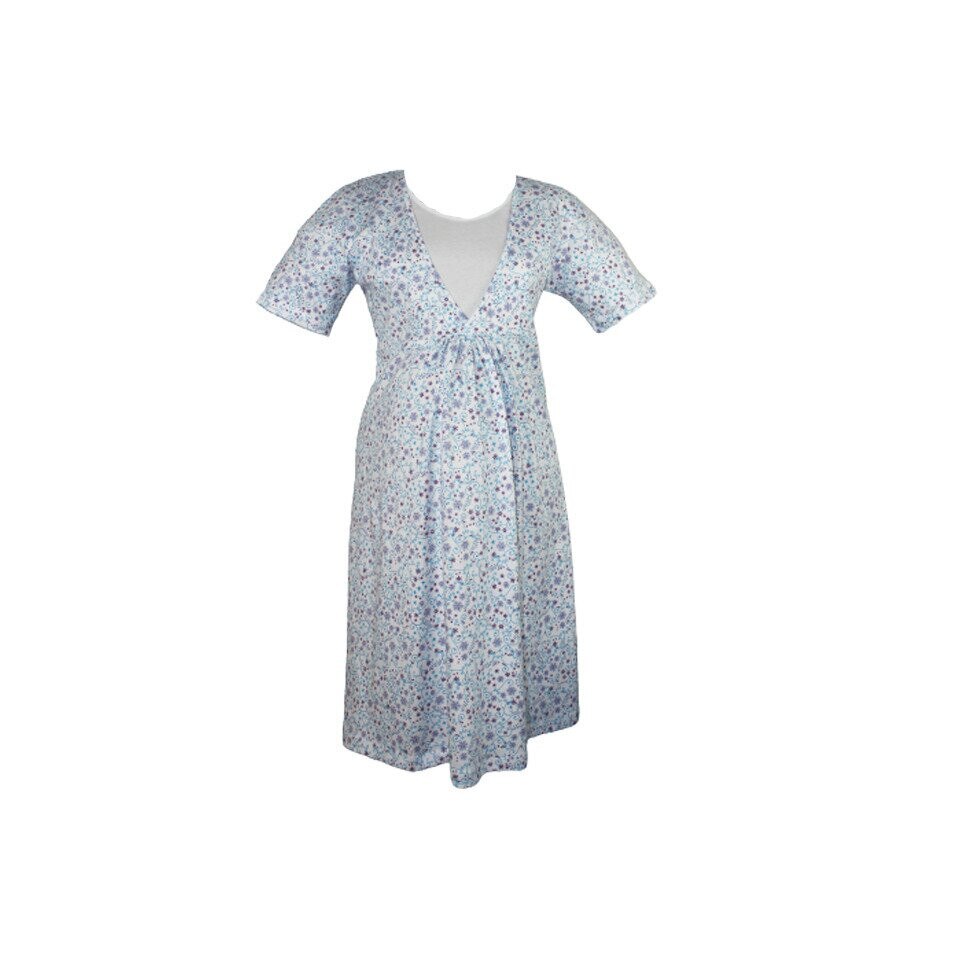 Camasa pentru alaptat, Ioana, mov cu albastru, Multicolor