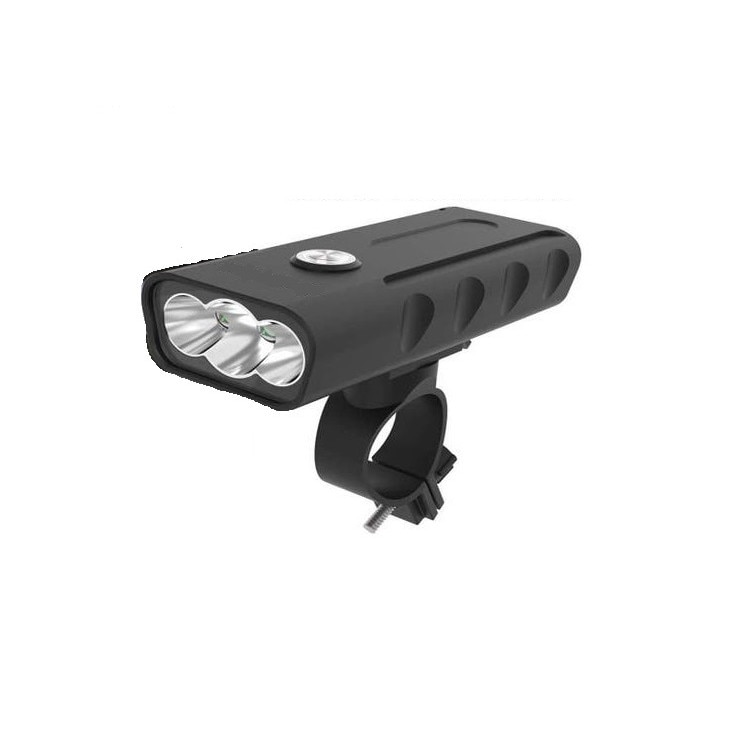Far Carsons profesional cu 3 LED-uri, reincarcabil USB, aliaj aluminiu, 3 moduri luminare, negru