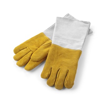 Manusi pentru cuptor Hendi, din piele, cu degete, lungime 460 mm, rezistente la temperaturi de pana la 250 C Manusi pentru cuptor Hendi, din piele, cu degete, lungime 460 mm, rezistente la temperaturi de pana la 250 C