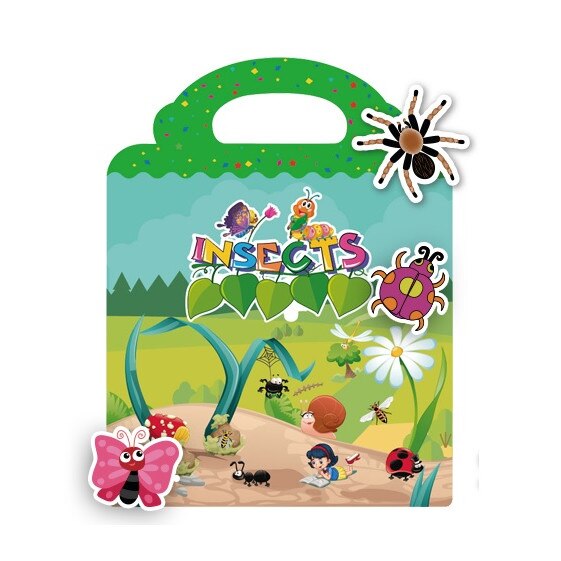 Carte Super Magic cu stickere autocolante: insecte - eMAG.ro