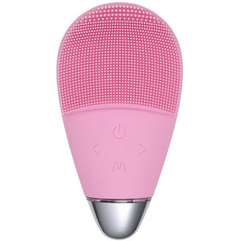 Aparat Ingrijire Faciala Techstar® VSC102, Hipoalergenic, Curatare in Profunzime, Masaj, 5 Trepte, Roz