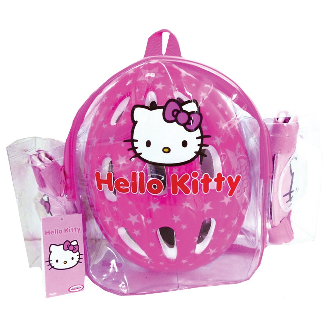 Set protectie fete 3-5 ani, compus din casca, genunchiere, cotiere, Multicolor, Spartan