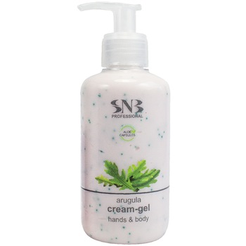 Crema-Gel cu sfere de Aloe Vera si extract de Rucola cu aroma de Magnolie SNB 250 ml Crema-Gel cu sfere de Aloe Vera si extract de Rucola cu aroma de Magnolie SNB 250 ml