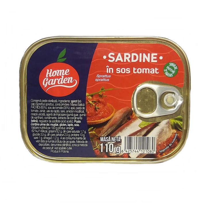 Sardine in Sos Tomat, Home Garden, 110 g