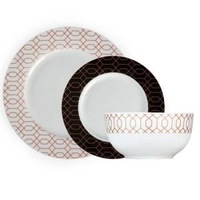 set vesela de bucatarie din portelan 12 piese tower t867000wht 4 platouri 4 farfurii si 4 boluri culoare alb si negru cu detalii geometrice rose gold imagen 9_0_
0