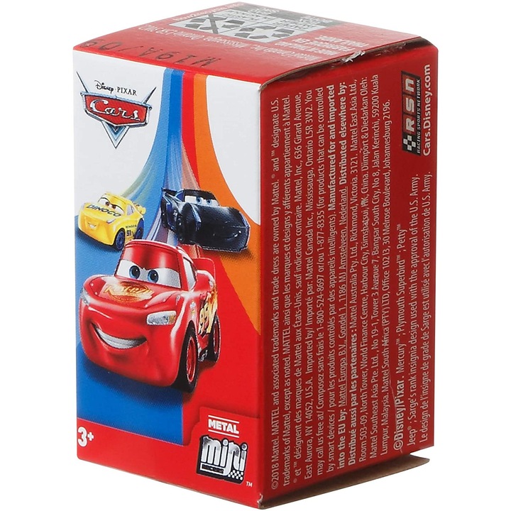 Метална кола изненада Disney Cars Metal Mini Racers