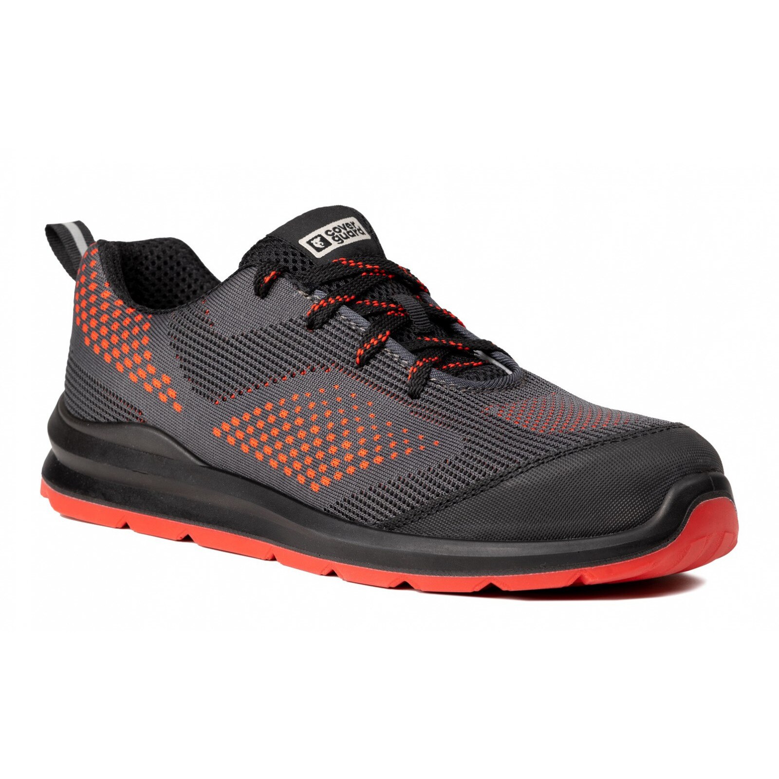 Pantofi de protectie MILERITE S1P SRC Gri/Rosu/Negru Marimea 38
