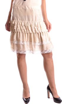 Fusta Pinko PR1105, Bumbac, Bej, 44 EU Fusta Pinko PR1105, Bumbac, Bej, 44 EU